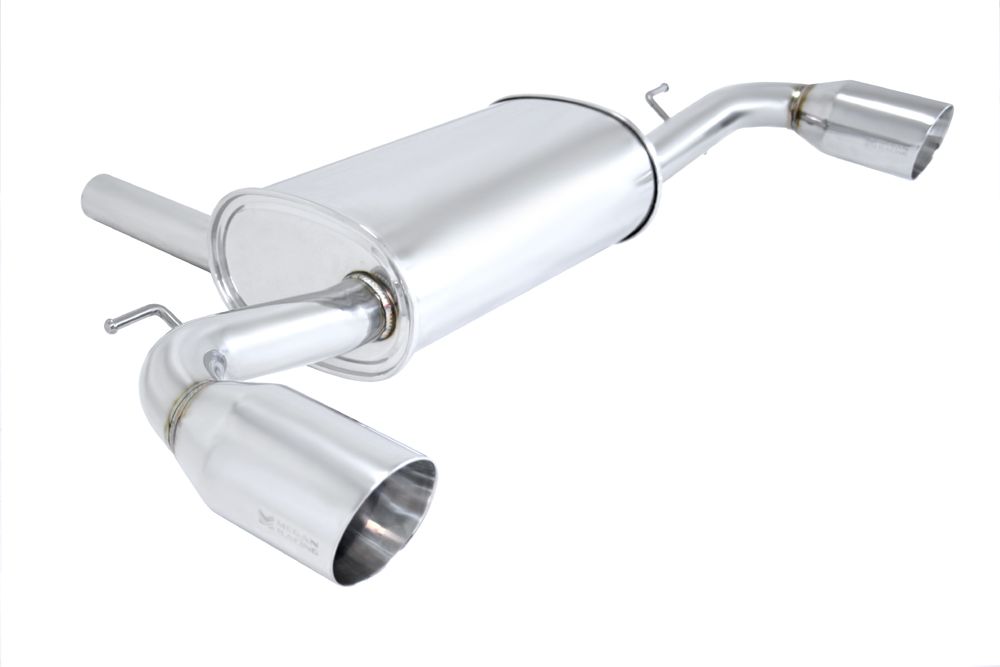 MEGAN 3.5" Dual Stainless Roll Tips Axle Back AxleBack Exhaust Countryman S R60