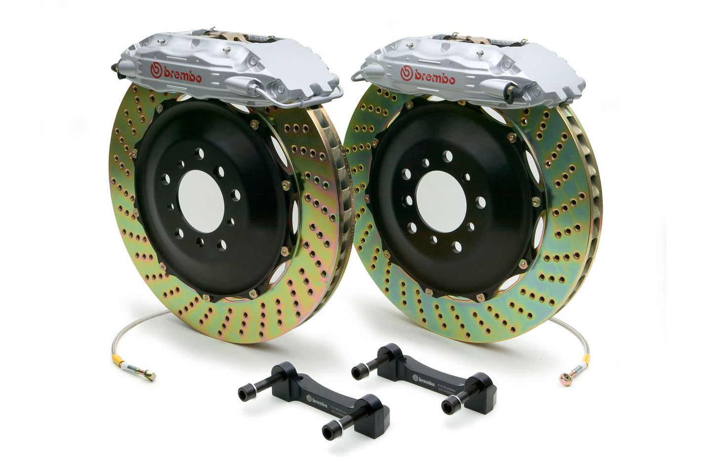 Brembo Front GT BBK Brake 4pot Silver 355x32 Drill Disc RX330 RX350 RX400h 04-09
