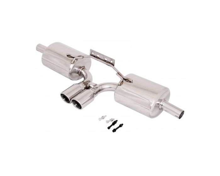 Manzo 3" Dual Stainless Tips Axle Back AxleBack Exhaust Boxster 986 97-04