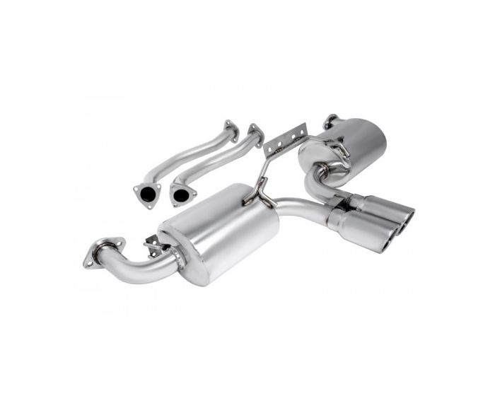 Manzo 3" Dual Stainless Tips AxleBack Axle Back Exhaust Boxster Cayman 987 05-08