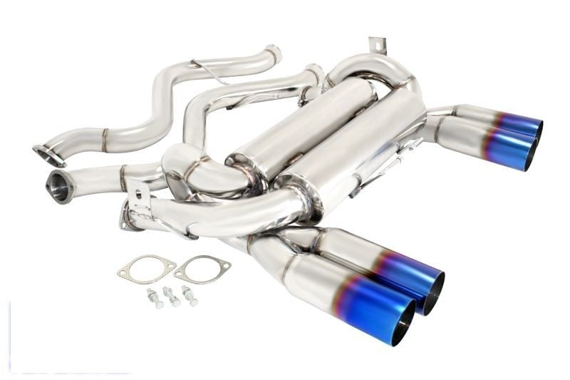 Manzo 3" Quad Titanium Burn Tips AxleBack Exhaust BMW E92 M3 08-13 Connect Pipe