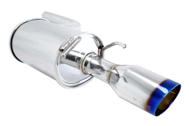 MEGAN 4.5x3.5" Titanium Burnt Tip Axle Back Exhaust Benz C250 W204 12-14 Sedan