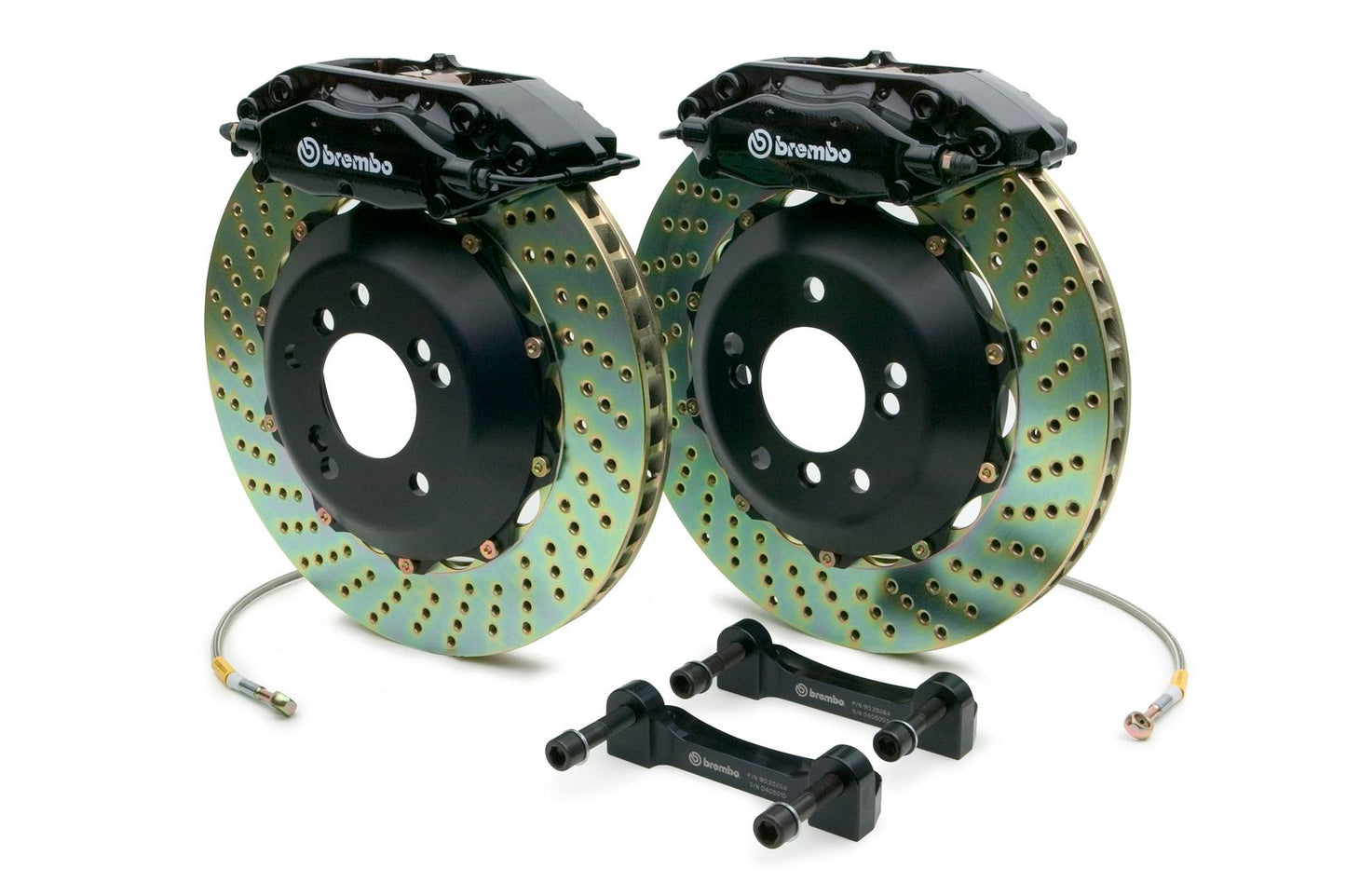 Brembo Rear GT Brake 4pot Black 345x28 Drill GS300 GS350 GS430 GS460 IS250 IS350