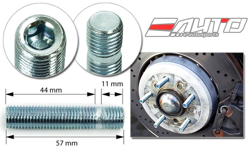 20pc 57mm 12x1.5 to 12x1.5 Rim Wheel Conversion Converter Adapter Bolts Studs