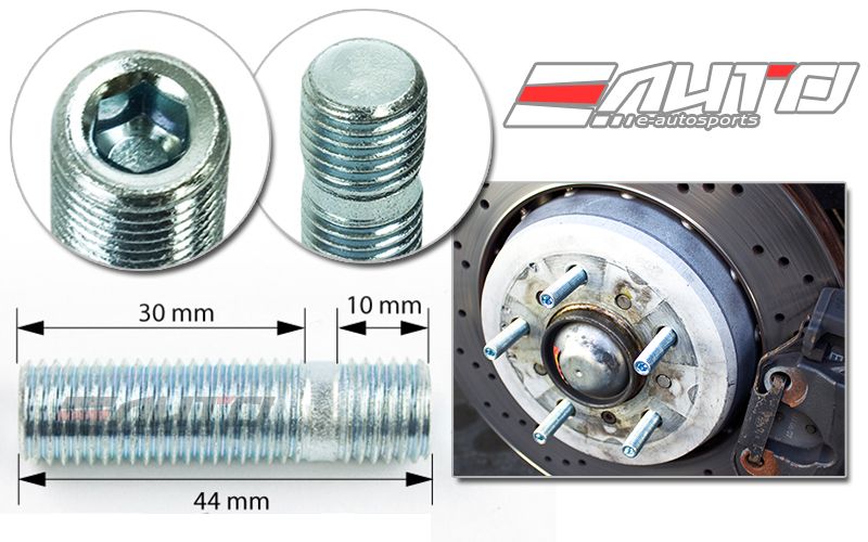 20pc 44mm 12x1.5 to 12x1.5 Rim Wheel Conversion Converter Adapter Bolts Studs