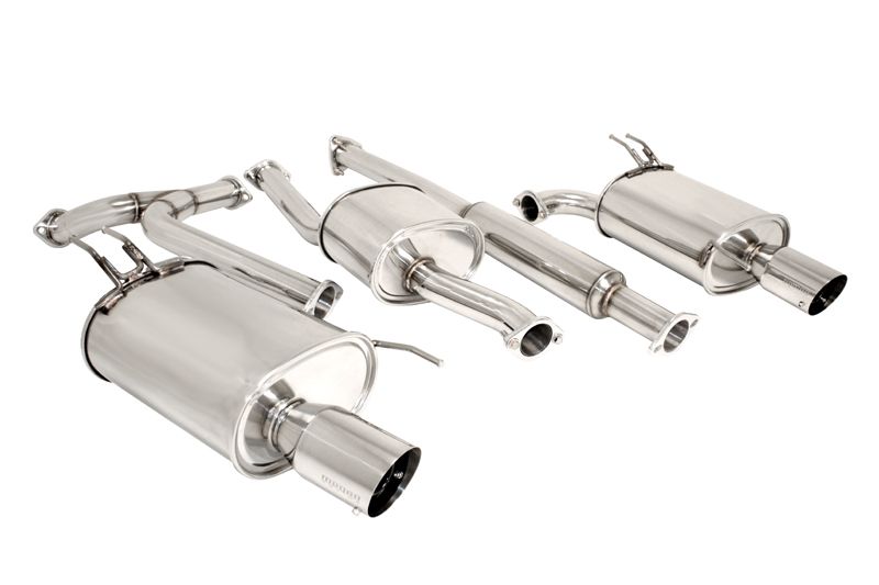MEGAN 4" Dual Stainless Tips OE RS CatBack Exhaust Muffler TSX CL9 w/ Silencer