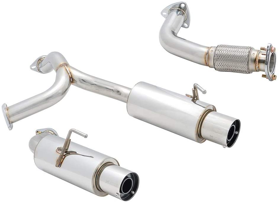 MEGAN 4" Dual Stainless Drift Catback Exhaust MR2 91-95 SW21 5S-FE w/ silencer
