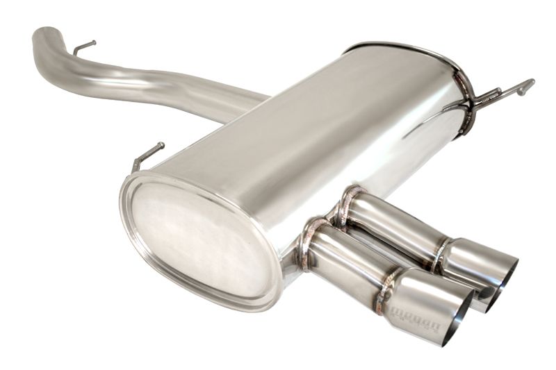 MEGAN 3" Dual Stainless Tip Axle Back Exhaust Muffler for BMW E90 E92 328i 328xi