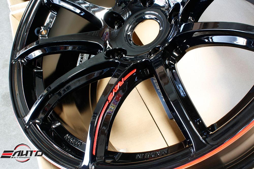 Rays Gram Lights 57Transcend Rev Limit Wheels 350z 370z G35 G37 240sx 18x9.5 +15 5x114