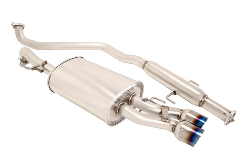 MEGAN 3" Dual Titanium Blue Tip OE RS Catback Exhaust for Kia Forte Koup 10-13