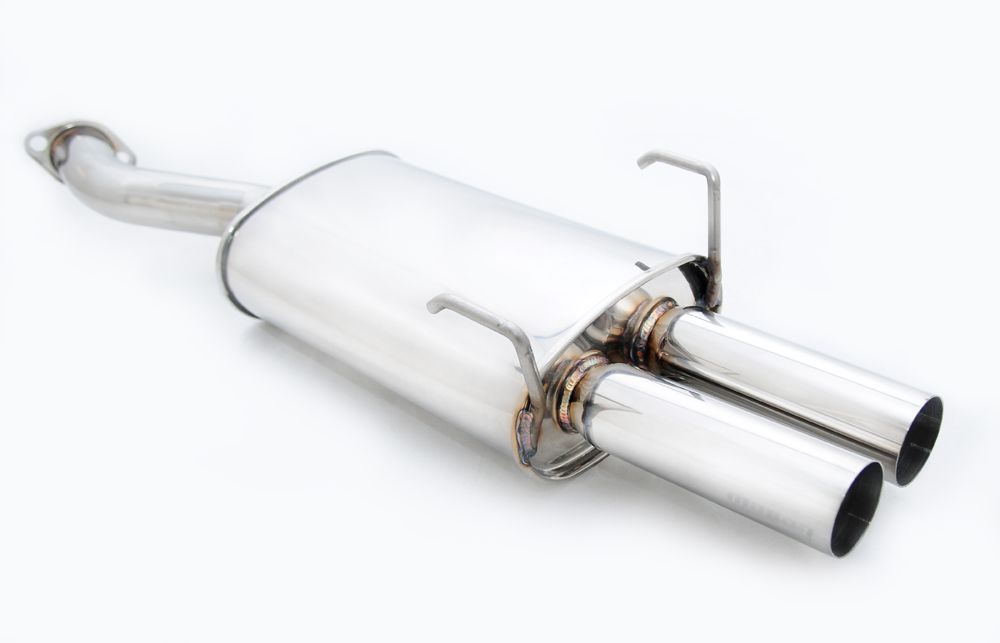 MEGAN 3" Dual Stainless Tips Axle Back AxleBack Exhaust Muffler FIT 07-08 GD3