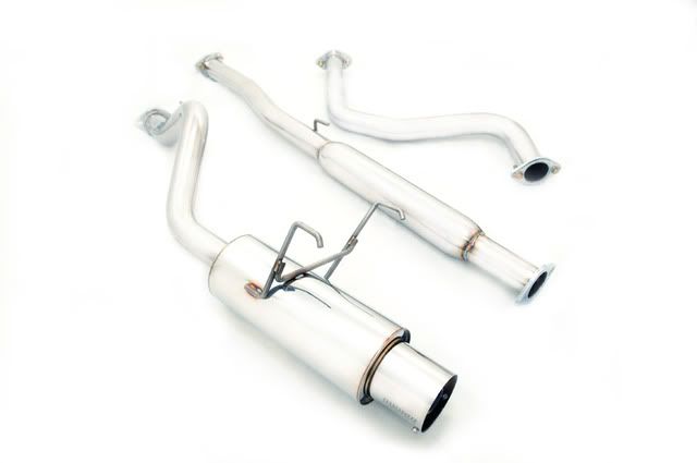 MEGAN 4" Stainless Tip Drift Catback Exhaust for Civic EX 92-00 Coupe Sedan