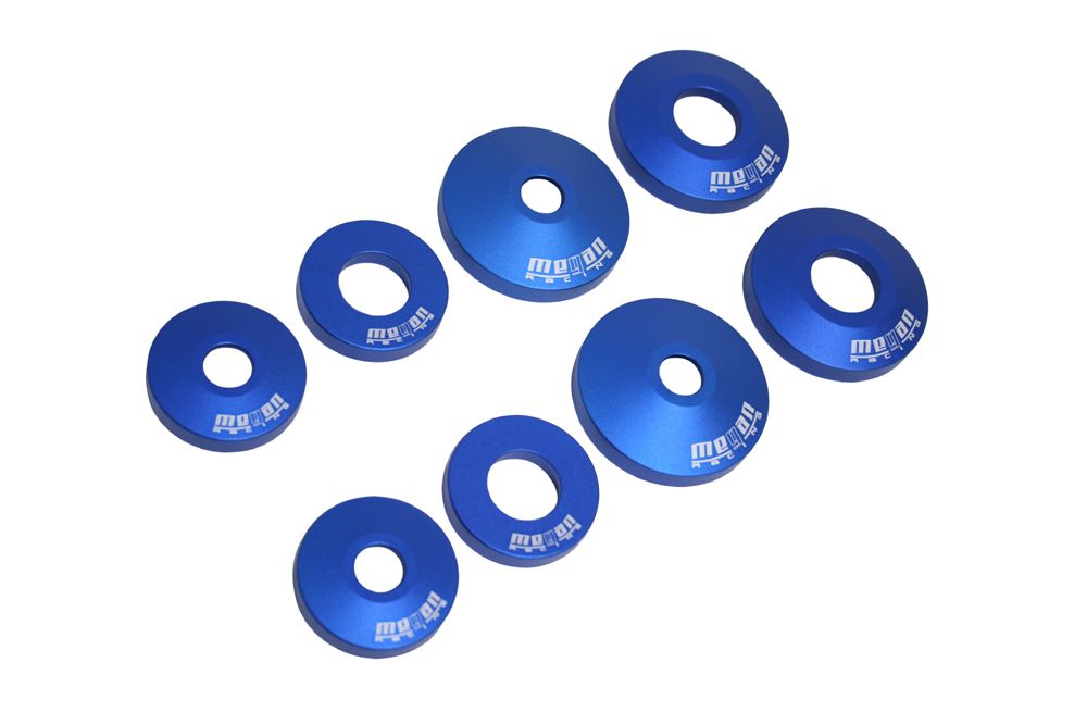 MEGAN 8pc Rear Rigid Diff Differential Mount Collars S2000 00-09 AP1 AP2 S2k