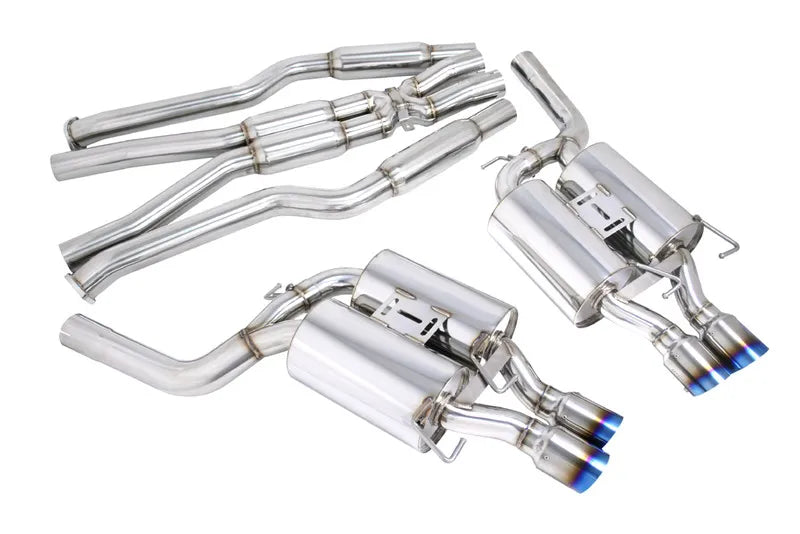 MEGAN Quad Titanium Blue Tip OE RS Catback Exhaust BMW E60 M5 06-10