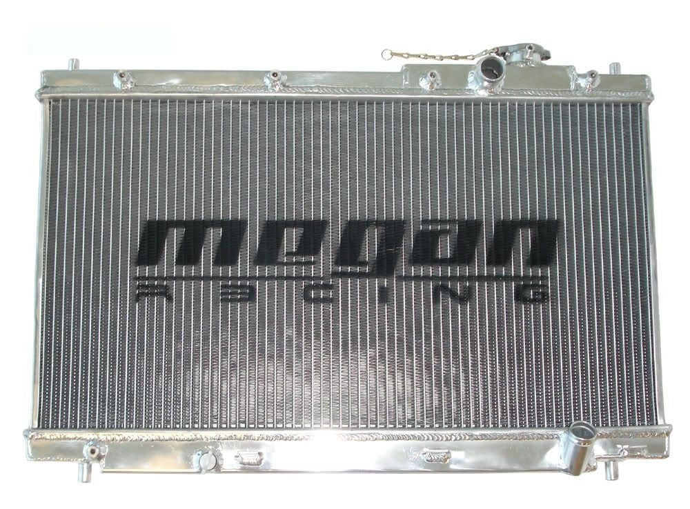 MEGAN 2 Row Aluminum Radiator Civic 01-05 D17 D17A1 D17A6 Manual w/ 12" Fan