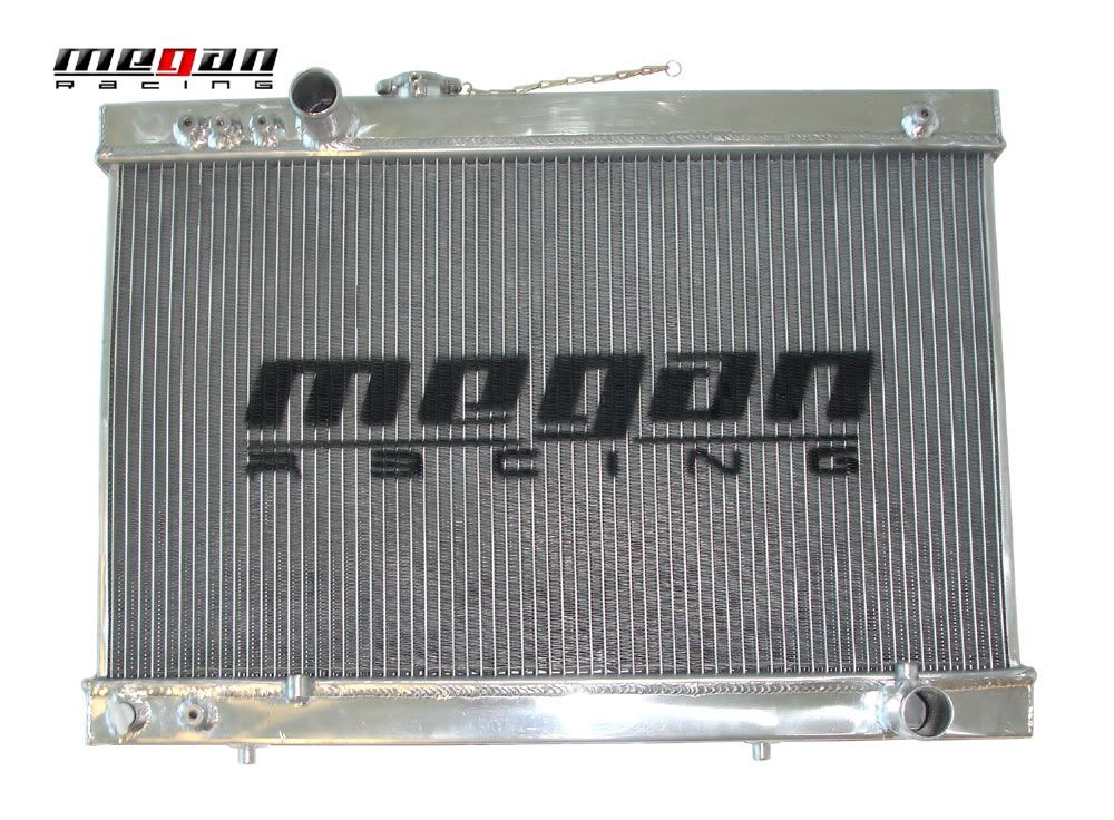 MEGAN 3 Row Aluminum Radiator Supra 86-92 7MGTE 7MGE MA70 Manual w/ 12" Fan