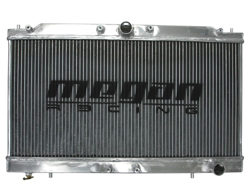 MEGAN 2 Row Aluminum Radiator Eclipse Talon 95-99 4G63 Turbo Manual w/ 12" Fan