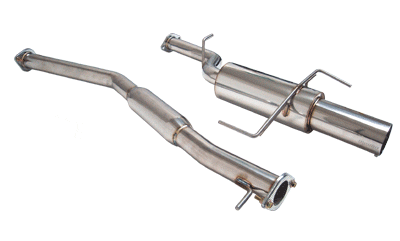 MEGAN 4" Stainless Tip NA Catback Exhaust 2.5" Pipe for 240sx 95-98 S14 KA24