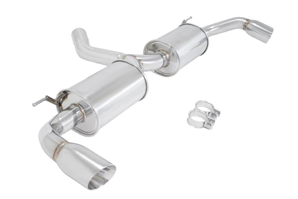 MEGAN 3.5" Dual Stainless Roll Tip Axle Back Exhaust for BMW E70 X5 07-13 *I6*