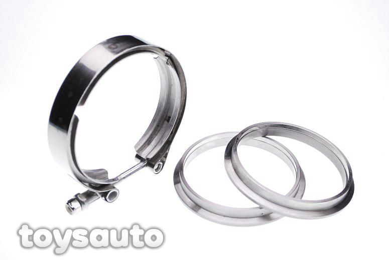 Rev9 4" V Band Flange Clamp Turbo Exhaust Downpipe Testpipe Test pipe