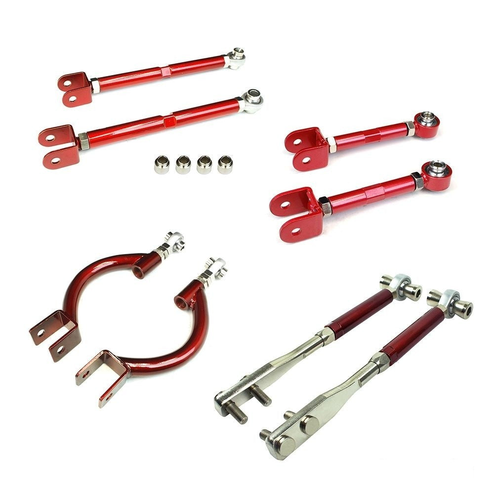 Godspeed 8pc Front Tension +Rear Camber Toe Traction for 240sx S14 S15 Silvia