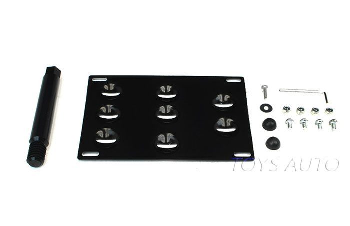 Rev9 Tow License Plate Mount Bracket Adapter A4 S4 B8 09+ A5 S5 RS5 08 A7 S7 RS7