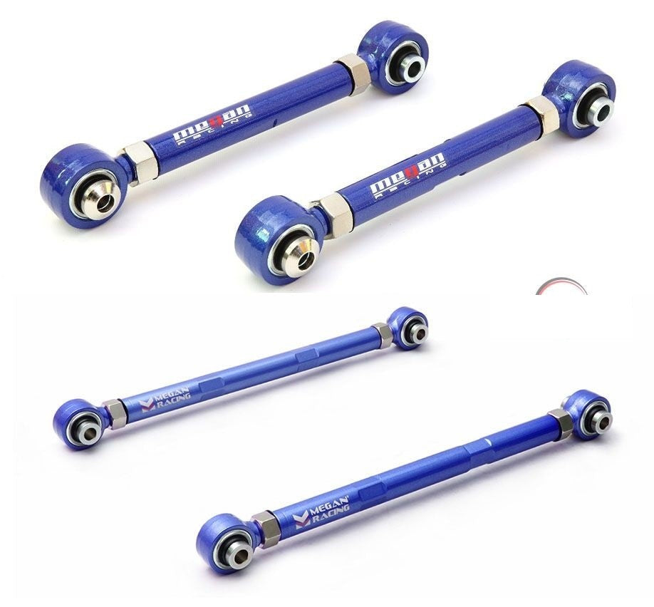 MEGAN 4pc Rear Camber + Toe Control Arm BMW E90 E92 E93 06-11 E82 E88 08-13 RWD