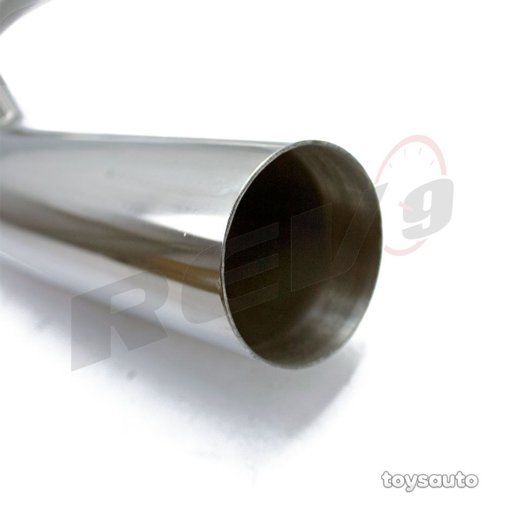 Rev9 V1 3.5" Rolled Tip Dual Muffler Catback Exhaust for VW GTI 10-14 MK6 TFSI