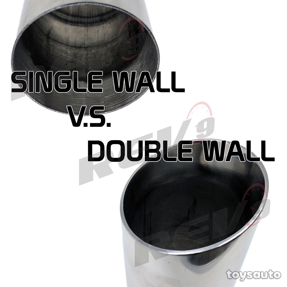 Rev9 Axleback Exhaust 4" SS Dual Tip *Straight Pipe* for Mustang GT GT500 05-10