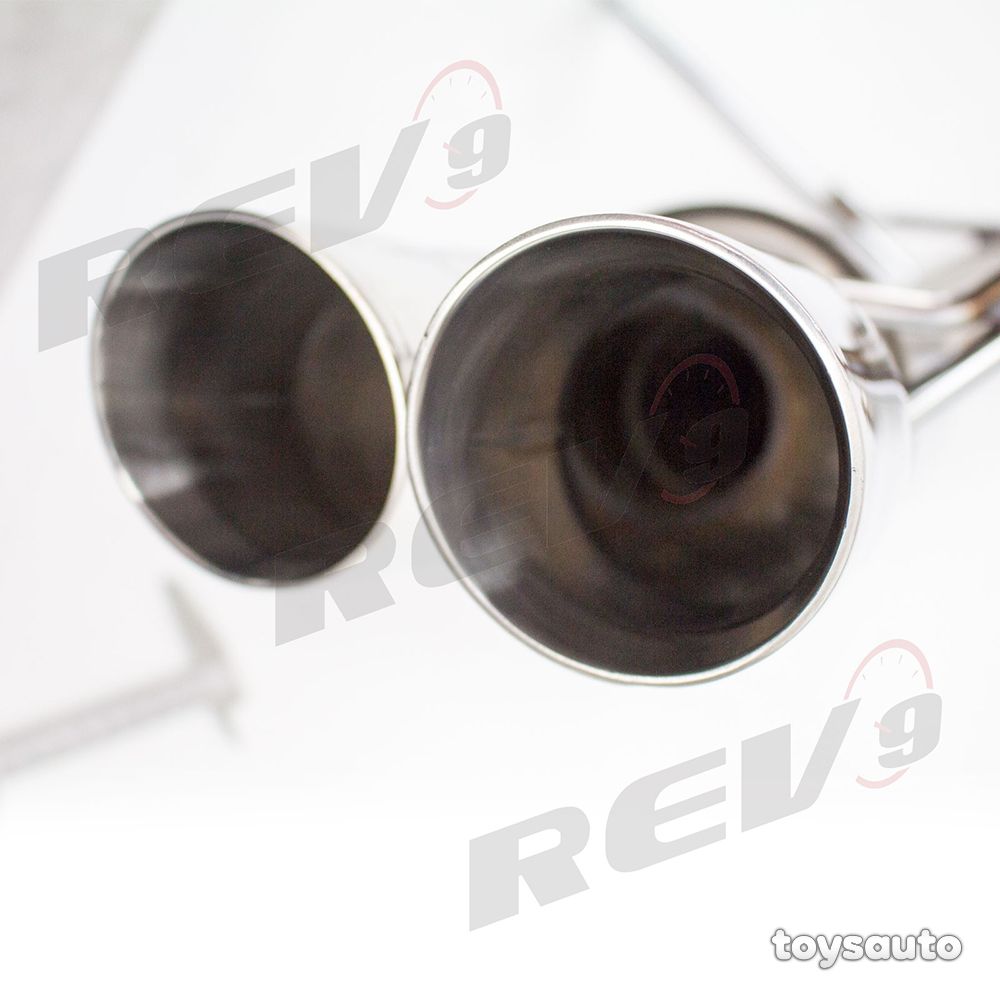 Rev9 FlowMaxx Axleback Exhaust 3" Quad Tip for Subaru WRX STi 11-14 *Sedan only*