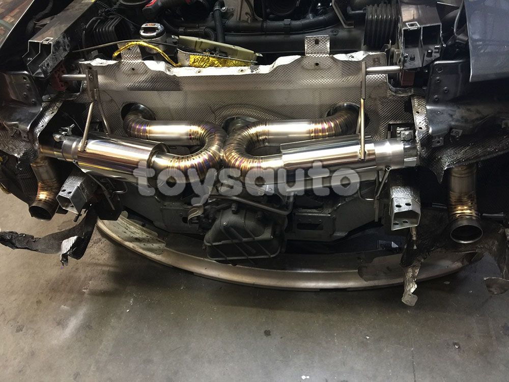 Rev9 18.5lbs Full Titanium Catback Exhaust 76mm Tip for Audi R8 5.2L V10 09-12