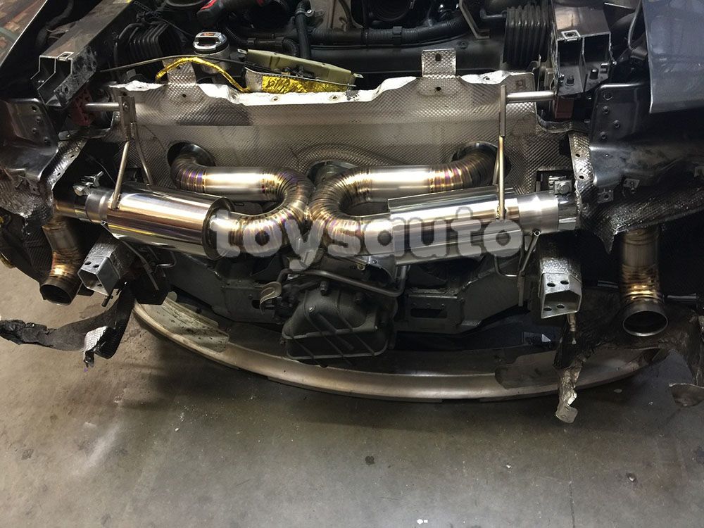 Rev9 18lbs Full Titanium Catback Exhaust 63.5mm Tip for Audi R8 4.2L V8 08-12