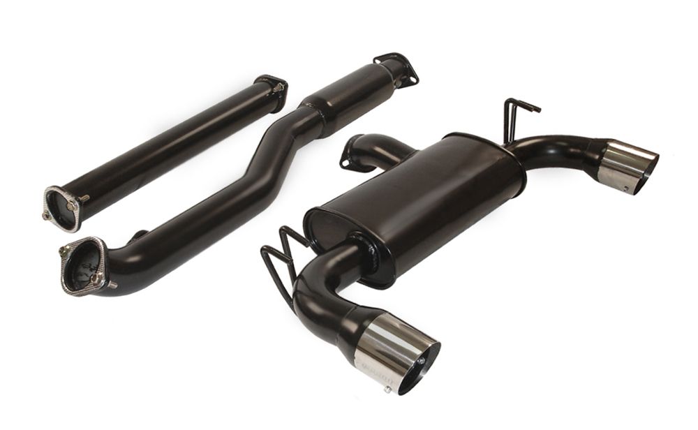 MEGAN 4" Dual Tip Black OE RS Catback Exhaust for EVO Evolution X 10 08-15