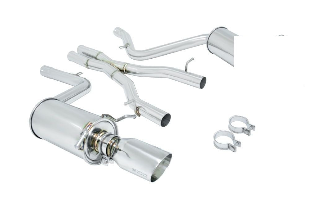 MEGAN 4.5x3.5" SS Tip OE RS CatBack Exhaust for Mercedes C300 C350 W204 08-14