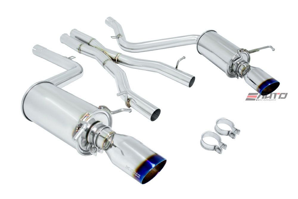 MEGAN 4.5x3.5" Burnt Tip OE RS CatBack Exhaust for Mercedes Benz C300 C350 08-14
