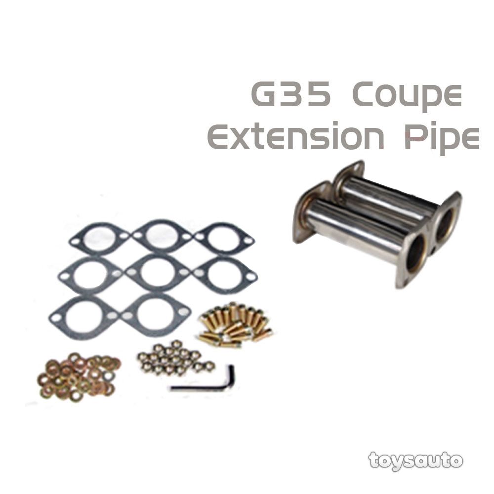 Rev9 4.5" Dual Stainless Tip Catback Exhaust for 350z Z33 03-08, G35 Coupe 03-06