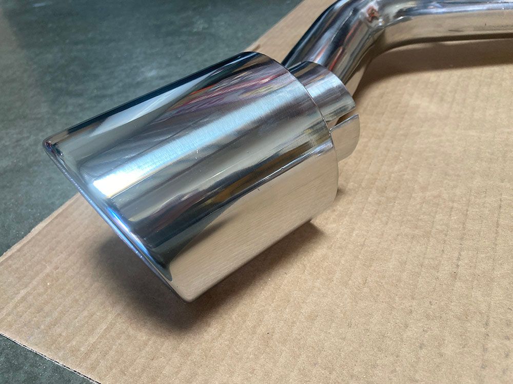Rev9 4" Stainless Dual Tip Catback Exhaust *Muffler Delete* for VW GTi MK7 15-17