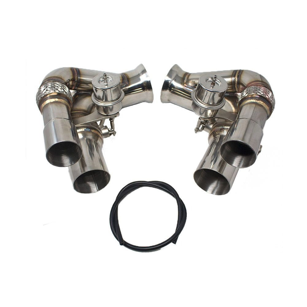 Rev9 2pc Valved Side Muffler Bypass Pipe for Porsche 911 991 GT3 Rev9 2pc Valved Side Muffler Bypass Pipe for Porsche 911 991 GT3