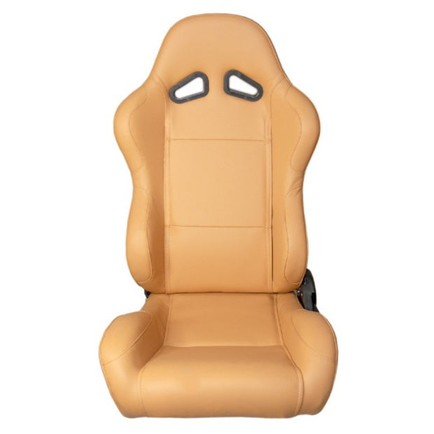 Cipher Auto Reclinable Racing Seats CPA1001 Black/Grey/Tan/Maple Tan - Pair