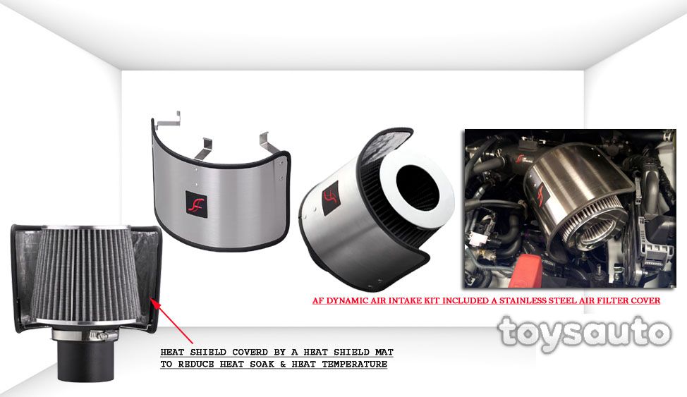 AF Dynamic Air Filter intake *Short Ram for Toyota Camry 07-16 3.5L +Heat Shield