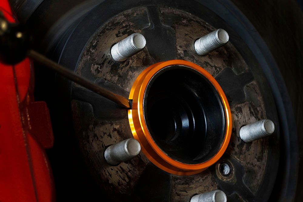 4pc Blue Muteki Hub Centric Ring 73-64, OD=73mm to ID=64.1mm *Tesla Model 3 Y*