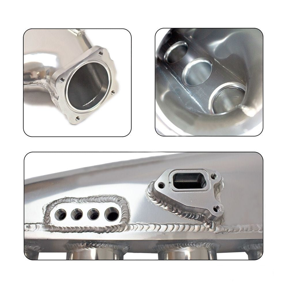 Rev9 Cast Aluminum Intake Manifold Set Throttle Body Fuel Rail for RB25 Skyline