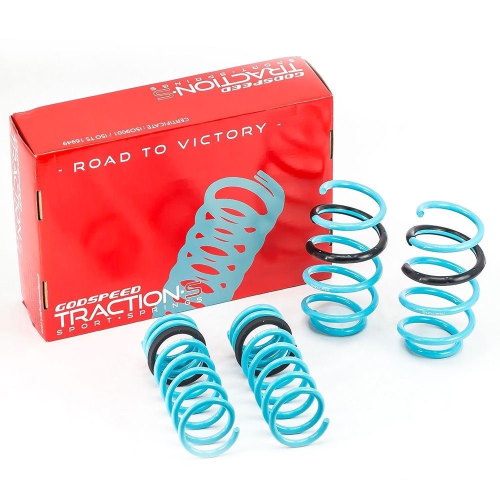 Godspeed Tractions-S Lower Lowering Drop Spring 1.5"/1.2" for Ford Mustang 15-17