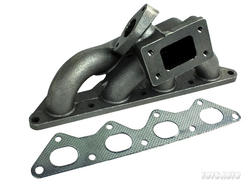 Rev9 Cast T3 t3/ t4 Turbo Manifold 4G64 Eclipse 00-05 4Cyl D53a Bottom Mount