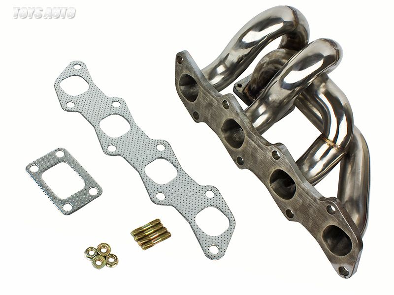 Rev9 T25 T28 Bottom Mount Turbo Manifold for 240sx S13 S14 KA24de KA24 Silvia