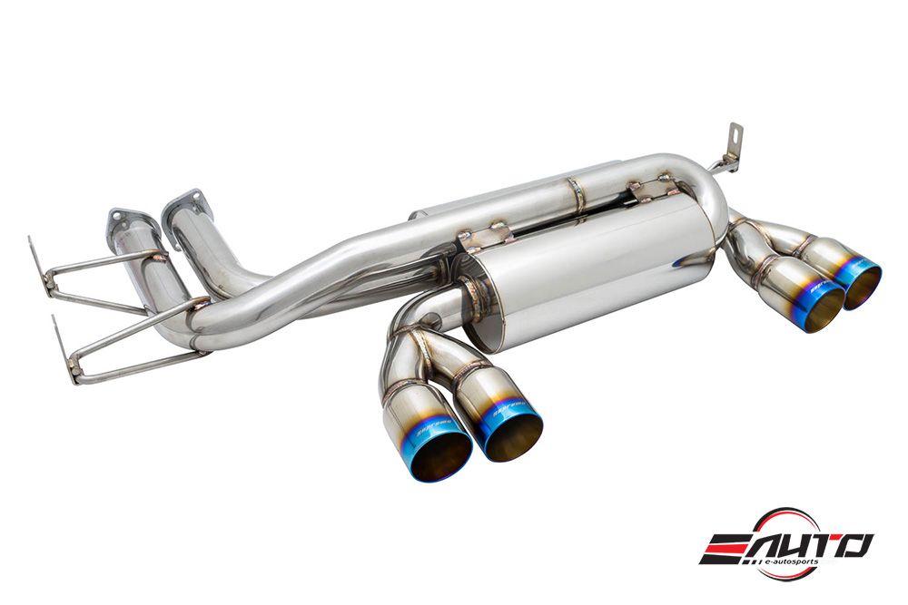 MEGAN 3" Quad Titanium Roll Tip AxleBack Exhaust Muffler for BMW M3 E46 01-06