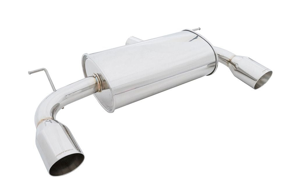 MEGAN 4" Dual Stainless Roll Tips Axle Back Exhaust Muffler BMW F30 335i 12-15
