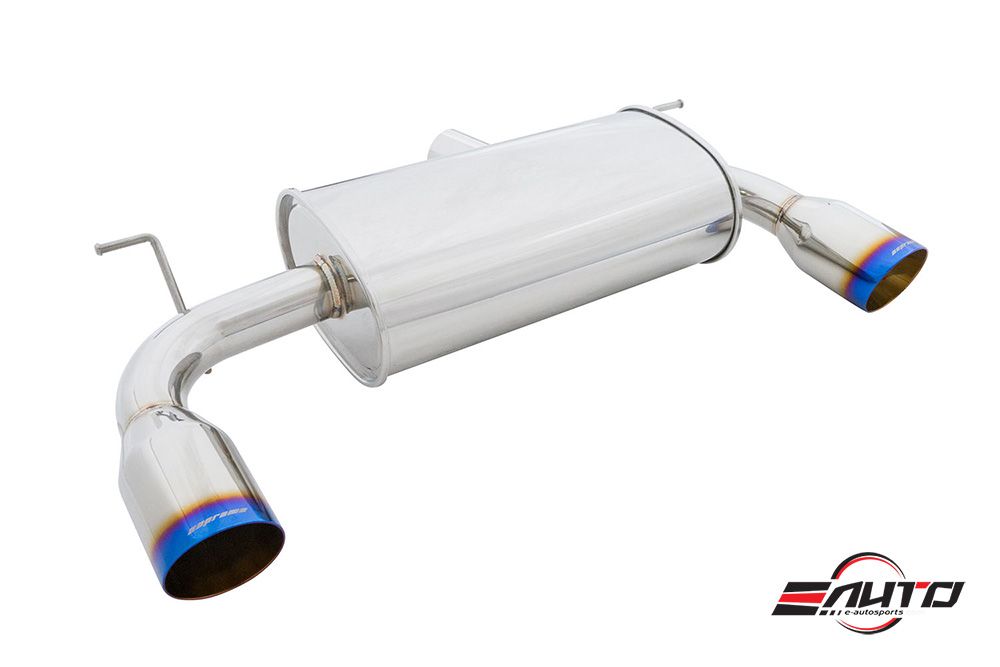 MEGAN 4" Dual SS Burnt Roll Tips Axle Back Exhaust Muffler BMW F30 335i 12-15 4D