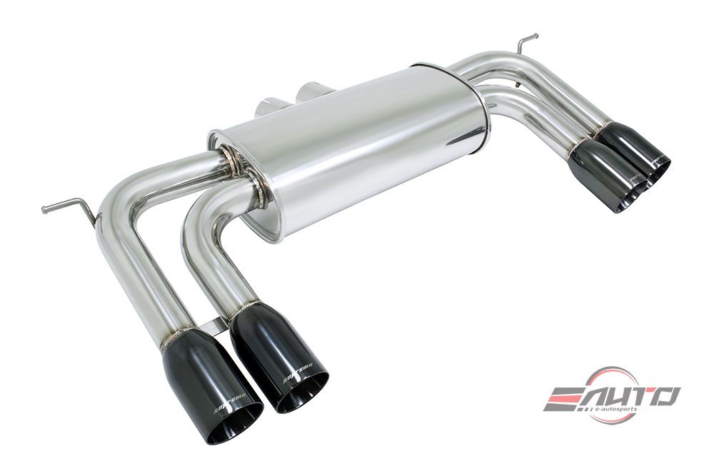 MEGAN Quad Black Chrome Tip Supremo AxleBack Exhaust for BMW E70 X5M E71 X6M M