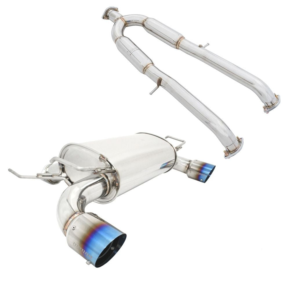 MEGAN 3" Dual Titanium Tips OE RS Catback Exhaust for 370z 09-15 Z34 Fairlady